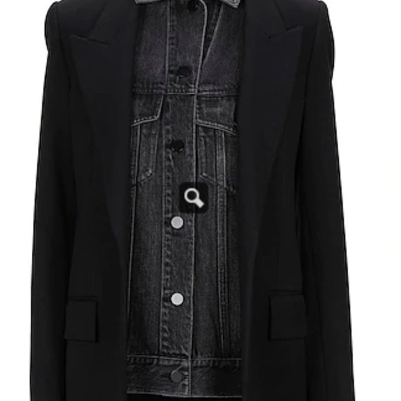 Alexander Wang Sartorial Tuxedo Jacket Wool/Denim - Picture 2 of 4